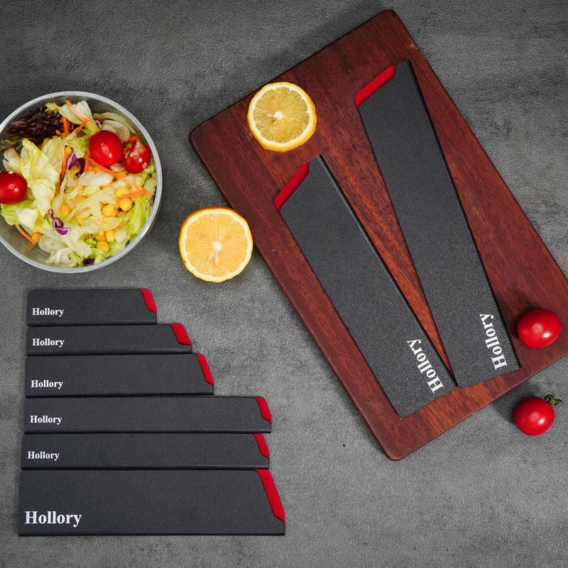 Hollory Kitchen Knife Guards Set, Universal Blade Covers, Abs Plastic