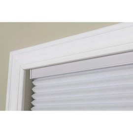 All Season White Blackout Window Blinds Cordless | Honeycomb Design Energy Efficient & Light Blocking Feature | Raise/Lower with Clear Tab on Bottom | Darkening Cellular Shades, Size: 52" W X 72" H