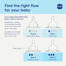 MAM Easy Start - Biberón anticólico de 5 onzas, flujo lento, botella de pezón de silicona similar a la lactancia materna, reduce los cólicos, gas y reflujo, fácil de limpiar, sin BPA, biberones
