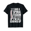 Funny Spinal Fusion Art for Men Women Kids Spine Surgery