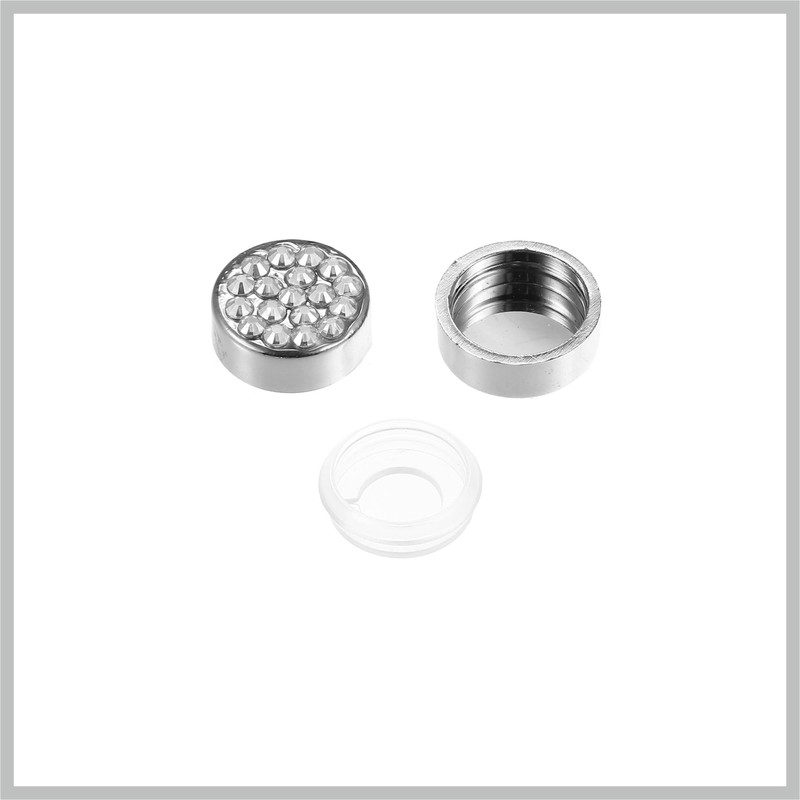RATCHROLL 1 Set Bling Car License Plate Fasteners Screws Caps