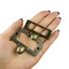 dophee 6-Pack Antique Brass Label Frame Card Holder Drawer Box