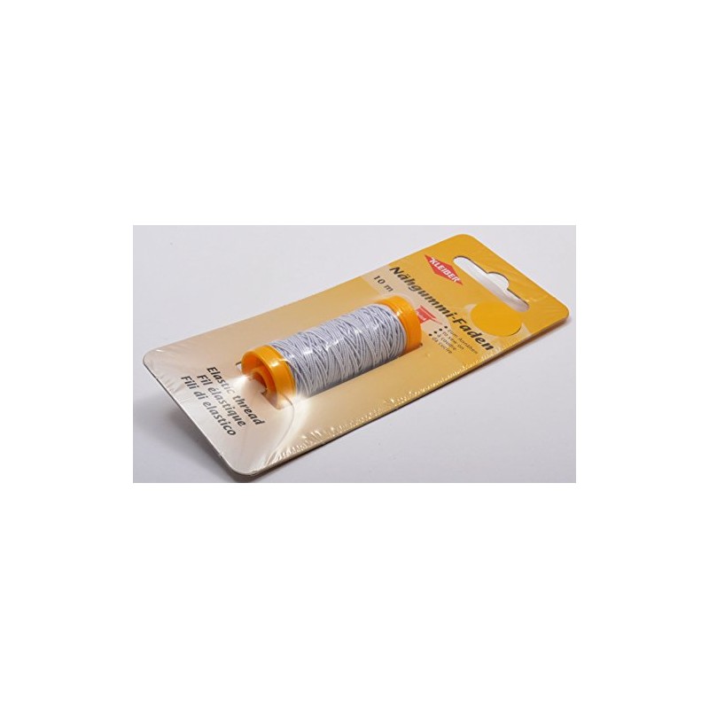 Kleiber Elastic thread 10m, White, Polyester blend, 14 x 6