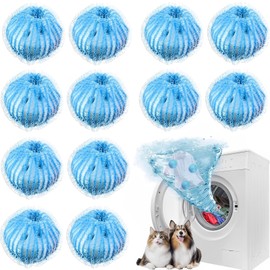 AHEJIOO Pack of 12 Pet Hair Remover Washing Machine, Lint Balls Washing Machine, Lint Ball for Washing Machine, for Removes Pet Hair, Dog Hair Washing Machine, Cat Hair Remover Washing Machine