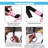 2PCS Heart-Shaped Car Handle Straps, Auto GRAP Handle Warning Pull