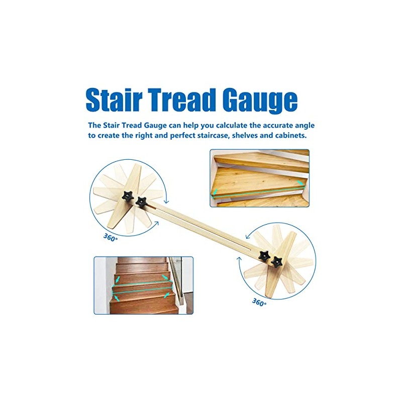 Stair Tread Gauge and Shelf Layout Tool, Suitable for Stairs,