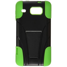 Eagle Cell para Alcatel OneTouch Sonic A851L/Snap LTE 7030Y Funda Protectora híbrida con Soporte – Empaquetado al por Menor, Verde/Negro