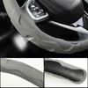 West Llama 3PCS Leather Auto Steering Wheel Cover, Snap on