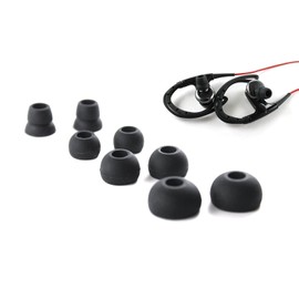 Replacement Eartips Earbuds Eargels Earpads for Powerbeats 2 Wireless Beats by dr dre (Black)