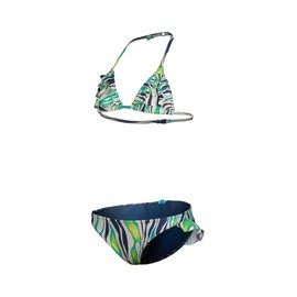 ARENA Girls' Water Print Bikini Triangle Bikini (Pack of 1)