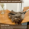 DJAPWPX Extendable Ostrich Feather Duster with Nonslip Handle, Retractable Feather