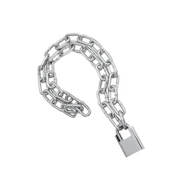 Bicycle Chain Lock, 0.8 m Stainless Steel Chain, Link Chain, Stainless Steel Chain, Bicycle Lock, Safety Chain, Motorcycle Lock, Bicycle Chain Lock with Key for Scooter Lock, Thieves