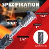 EZARC SA-5 Carbide Burrs with 1/4 Inch Shank - Double