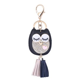 iPobie Owl Keychain Bag Pendant Decorative Long Tassel Pendant Key Ring