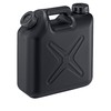 Mizuho Kasei Kogyo 0205BK Flat Can, Double Opened, 2.1 gal (5 L), Nozzleless, Black
