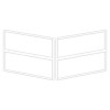 Build & Batten 8 Pack HERRINGBONE FRETWORK 22" x 22"