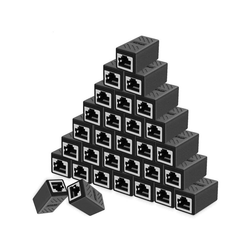 1/10/20pcs RJ45 이더넷 커플러 여성 어댑터 인라인 Cat8/Cat7/Cat6/Cat5e PC/라우터/ 익스텐더