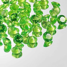 通用 75pcs Pirate Jewels for Party Multi-Colored Acrylic Gems Pirate Treasure (Light Green)