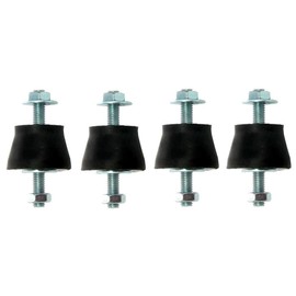 4 x anti-vibration feet/vibration damper (load capacity 60 kg per foot) for e.g. split air conditioners, outdoor units with wall mount.