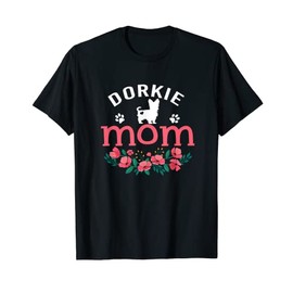 Dorkie Mom Gifts Womens Mama Dorkie Dog Pet Lovers Christmas T-Shirt