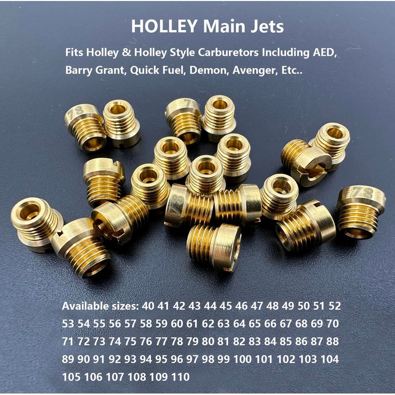 For Holley Carburetor 1/4-32 Gas Main JETS ASSORTMENT KIT The