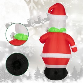 7FT Christmas Inflatable Snowman-Xmas Snowman Blow Up Yard Decor Christmas Outdoor Decorations, Built-in LED Lights, Stakes for The Yard, Lawn, Garden