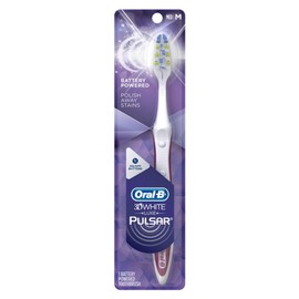 Oral-B Toothbrush Pulsar Medium 3D White (Battery) (6 Pack)