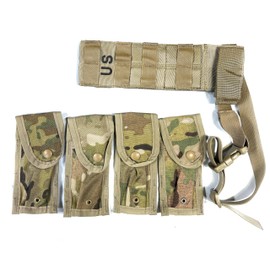 USGI MOLLE Pistolman Pocket Set OCP Multicam 4 Mag Pouches and Holster Extender
