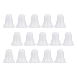 MILISTEN Pack of 15 Polystyrene Bells Christmas Bell Polystyrene Balls Christmas Bells Tree Decoration Baubles Christmas Pendant for DIY Crafts Modelling Christmas Decoration