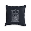 Tardis Black Cushion Cover 50 cm x 50 cm 100%