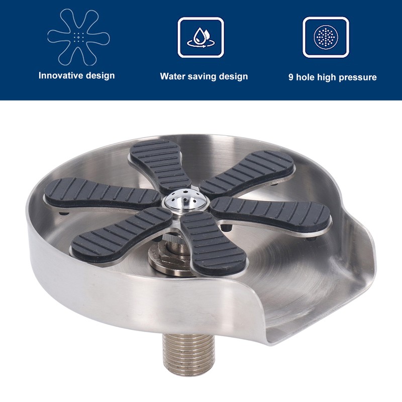 Kitchen Sink Glass Rinser 304 Stainless Steel Sink Cup Washer