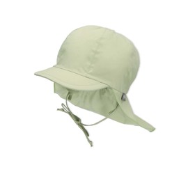 Sterntaler Boys' Peaked Cap for Tying with Neck Protection Touch Sun Hat, Green