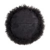 SARO LIFESTYLE Mongolian Lamb Fur Poly Filled Throw Pillow