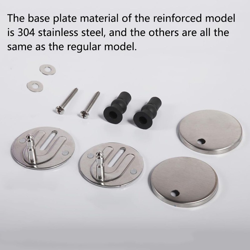 Universal Toilet Seat Fittings, 2Pcs Quick Release Top Hinges Fittings