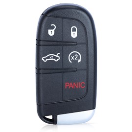Keymall Keyless Entry Smart Remote Key Fob Replacement 5 Buttons for Chrysler 300 for Dodge Challenger Charger Dart Durango 2011-2017 FCC ID:M3N-40821302 ID 46 Chip