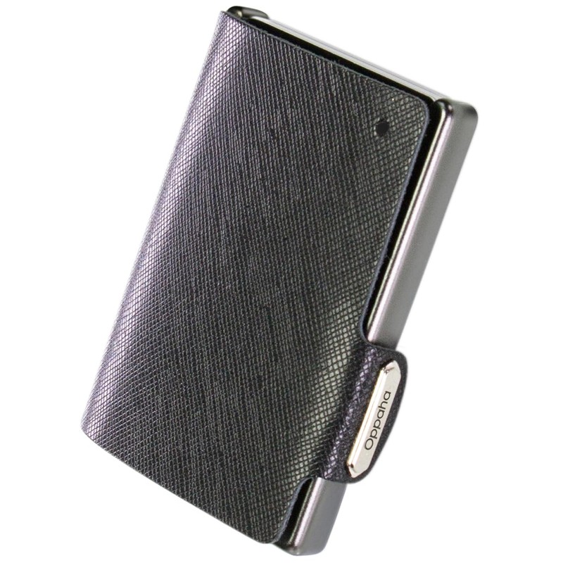 OPPAHA Mini Saffiano Leather Wallet - Slim, Lightweight and Portable