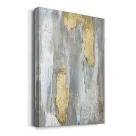 Renditions Gallery Canvas Home Decor Wall Art 8"x12" Textured Gold I Gray and Gold Abstract Art Modern Artwork for Office, Bathroom, Bedroom, Kitchen