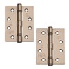 Excel XL869-BLNK Pair of 4" Grade 11 Door Hinges, Black