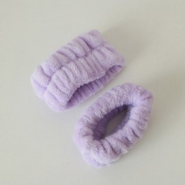 SelM Face Washing Wrist Bands (2P, Purple) - Anti-Drip for Cleansing & Skincare Anti-Drip 3ea