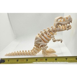 T-Rex Skeleton Fidget Toy ‚Äì 3D Printed Articulated Dinosaur | 27 Color Options:_8 x 5 inches_14. Mint Green