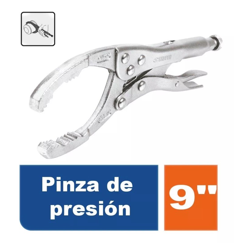 Truper Pinzas Presion Filtro Aceite 9 Truper 17446