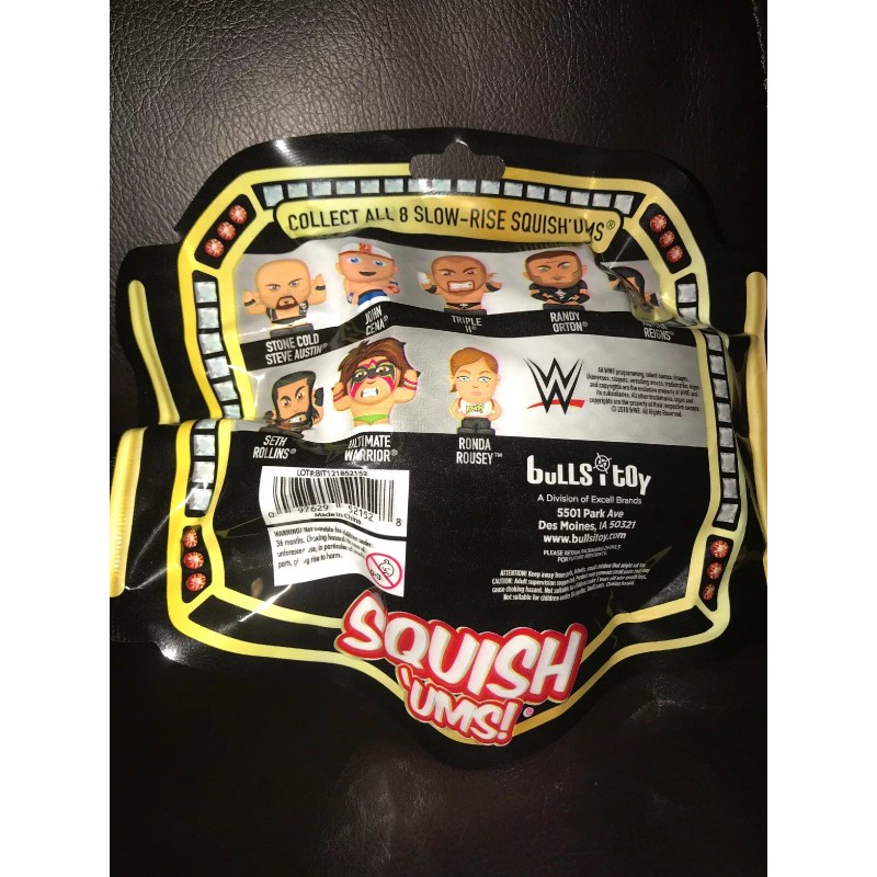 WWE Wrestling Slow Rise Squish Ums 1 Random Blind Bag.