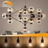 Half Chrome Light Bulbs,Half Gold Tipped Dimmable 6W (Equivalent 60Watt)