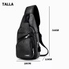Dolores Pechera Mochila Antirrobo Usb Cuero Bandolera Cruzada Hombro