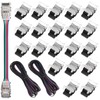 20 Conectores de Tira de Luz LED de 4 Pines