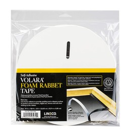 Lineco, Foam Rabbet Tape, Archival Self-Adhesive for Lining Frame. Preserves Canvas Transfer, Digital Media, and Art- 1/4'' Wide 36 Yards.