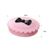 2Pcs Empty Plastic Bow Eyelashes Case Round Lash Storage Boxes