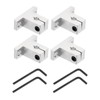 sourcing map 4pcs SK6 Aluminum Linear Rod Rail Shaft Support
