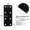 OTTFF 20 Pack 4 x 1-1/2" Black Mending Plates, Straight