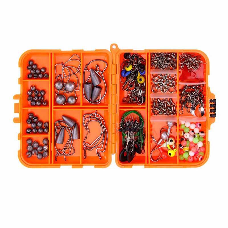 257PCS Fishing Lure Set Metal ABS Corrosion Resistance Anti Winding